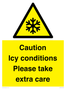 Caution Icy conditions please take extra care